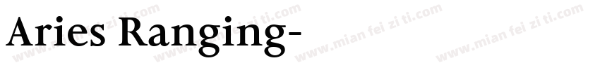 Aries Ranging字体转换